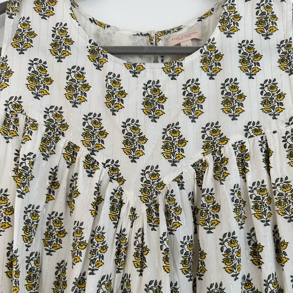 Pink Chicken cotton Dress. Size Large. - Picture 2 of 5